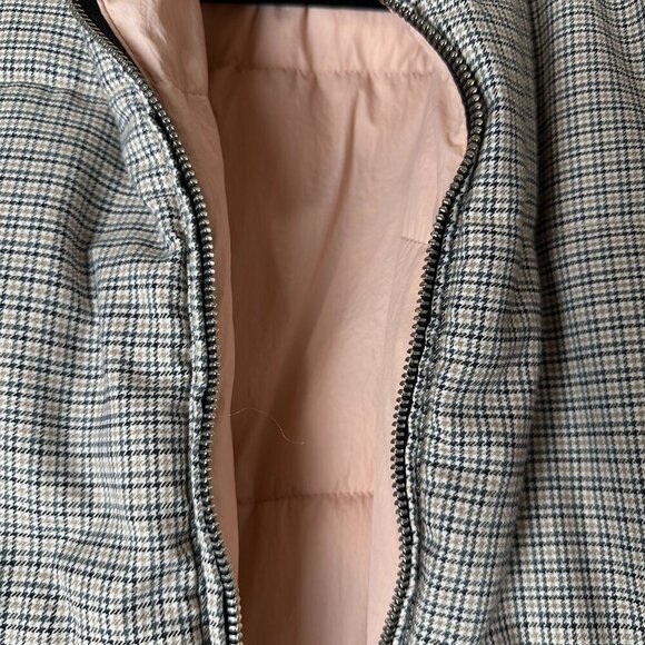 REVERSIBLE American Eagle Cropped Puffer Coat Jacket Size Small - Picture 5 of 14